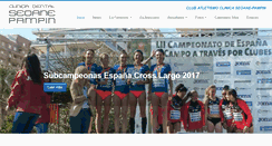 Desktop Screenshot of clubatletismoseoane-pampin.com